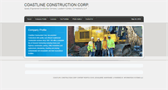 Desktop Screenshot of coastlineconstructioncorp.com