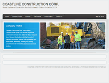 Tablet Screenshot of coastlineconstructioncorp.com